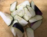 俺流！揚げ茄子のサラダ粒マスタードソース作り方1写真