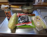 最速の白菜うどん作り方1写真