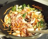 豚肉と小松菜の生姜醤油炒め作り方3写真