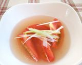 簡単♪トマトの鶏ガラスープ作り方8写真