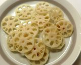 レンコンと蒟蒻のニンニク醤油煮♪作り方1写真
