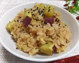 さつま芋の炊き込みご飯*癒やし ほうじ茶作り方6写真