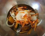 野菜たっぷり♪根菜と手羽元の甘酢漬け作り方5写真