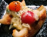 簡単♪市販の餃子 チーズソースのせ作り方5写真