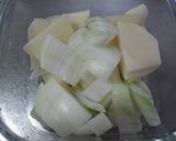 肉味噌入りポテトサラダ作り方1写真