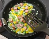 幼児に☆フライパンでウィンナーパエリア作り方2写真
