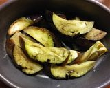 なす、ハム、えのき茸のチーズ焼き作り方1写真