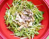 レンジで簡単！サバと豆苗の卵炒め作り方2写真