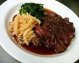 私流☆鹿ステーキ・レアの焼き方作り方8写真