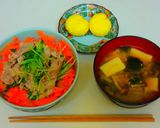 三色丼献立（調理実習２）作り方25写真