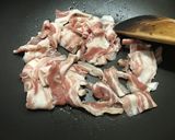 台湾屋台風　豚バラと小松菜の炒め物作り方3写真