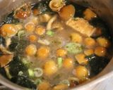 朝昼夕♪焼き海苔なめこ長ねぎのみそ汁作り方7写真