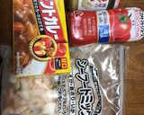 トマトジュースで濃厚シーフードカレー作り方1写真