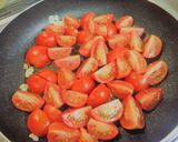 秋ナスとトマトのモッツァレラのパスタ☆作り方5写真