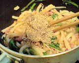 塩辛好きの♪もっちり塩辛バターうどん作り方3写真