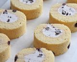 渋皮煮on栗ぜんざいのロールケーキ作り方46写真
