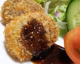 超早！楽チン！冷凍ハンバーグでメンチカツ作り方5写真