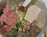 肉ゼロ！マグロと豆腐の超ヘルシー餃子作り方2写真