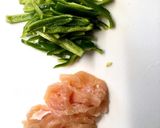 ピーマンと鶏胸肉のマヨポン炒め作り方1写真