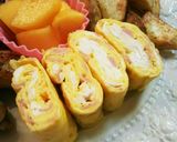 お弁当(10/3)ベーコン入り玉子焼き作り方1写真