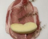 リンゴの豚肉肉巻き味噌煮作り方3写真
