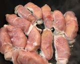 リンゴの豚肉肉巻き味噌煮作り方4写真