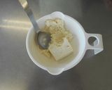 離乳食初期　豆腐とほうれん草のペースト作り方3写真