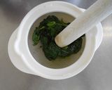 離乳食初期　豆腐とほうれん草のペースト作り方4写真