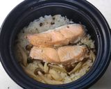 鮭としめじのバターコンソメご飯作り方4写真