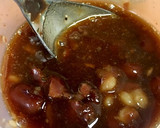 簡単豆料理 金時豆と豚の甘辛炒め作り方1写真