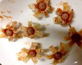 餃子の皮でお花ウインナー＊お弁当にも作り方5写真