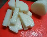 長芋とおくらの梅マヨ♡ポテトサラダ作り方3写真