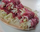 キャベツのポーク巻きの蒸し焼き作り方2写真