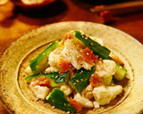 手ちぎりはんぺんときゅうりの梅さわび和え作り方7写真