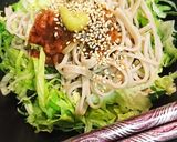 梅レタスサラダ蕎麦作り方3写真