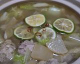 味覇で揚げ大根の鳥ゆず鍋作り方8写真
