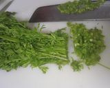 オクラと間引き菜入り…お好み焼き作り方3写真