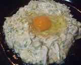 オクラと間引き菜入り…お好み焼き作り方5写真