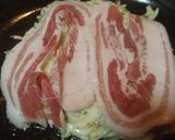 オクラと間引き菜入り…お好み焼き作り方6写真