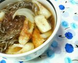 ✿速攻ランチに❀新玉ネギとちくわの✿蕎麦作り方3写真