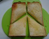 トースト☆食べやすい切り方作り方3写真