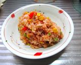 ◤❖簡単1人オムライス♪焼くのは卵だけ◢作り方4写真