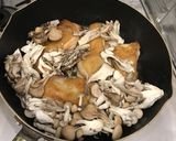 鶏肉ときのこのクリーム煮風作り方6写真