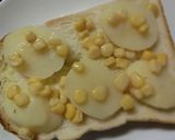 じゃが芋×コーンのバジル＊バタートースト作り方2写真