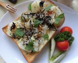 バター風味❀じゃが芋×しらすの和トースト作り方6写真
