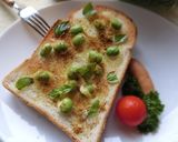 バター香る❀枝豆のカレートースト作り方4写真