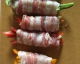 カラフル♡ほめられ酢でパプリカ肉巻き作り方1写真