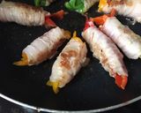 カラフル♡ほめられ酢でパプリカ肉巻き作り方4写真