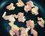 鶏肉と柚子胡椒パスタ作り方6写真