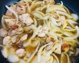 鶏肉と柚子胡椒パスタ作り方7写真